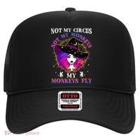 Not My Circus Not My Monkeys My Monkeys Fly Witch Halloween Hat thumb 0