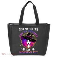 Not My Circus Not My Monkeys My Monkeys Fly Witch Halloween Tote Bag thumb 0