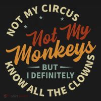 Not My Circus Not My Monkeys But I Know All The Clowns Women's Hoodie thumb 2