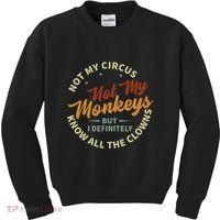 Not My Circus Not My Monkeys But I Know All The Clowns Kids Sweatshirt thumb 0