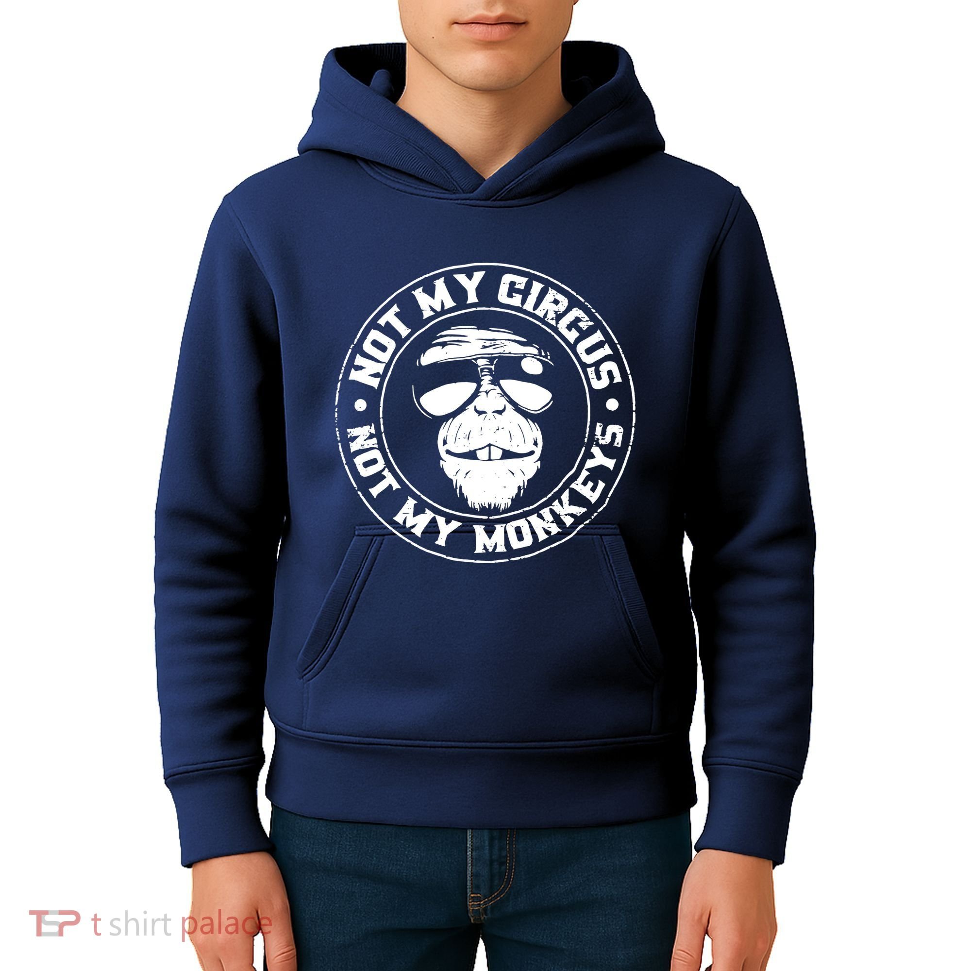 Not My Circus Not My Monkeys Kids Hoodie