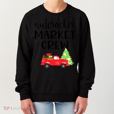 Nutcracker Market Crew Matching Christmas Shopping Women's Sweatshirt