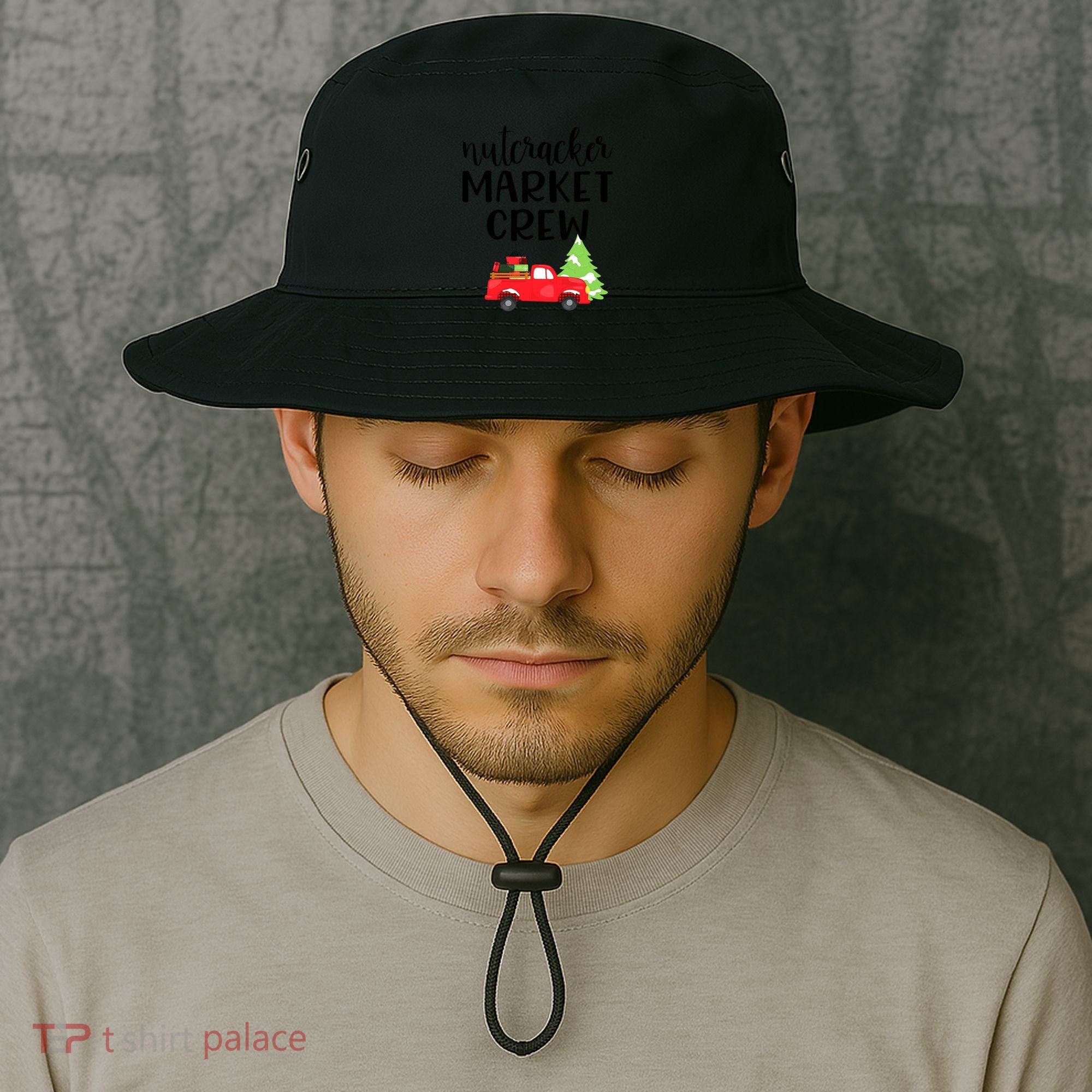 Nutcracker Market Crew Matching Christmas Shopping Bucket Hat