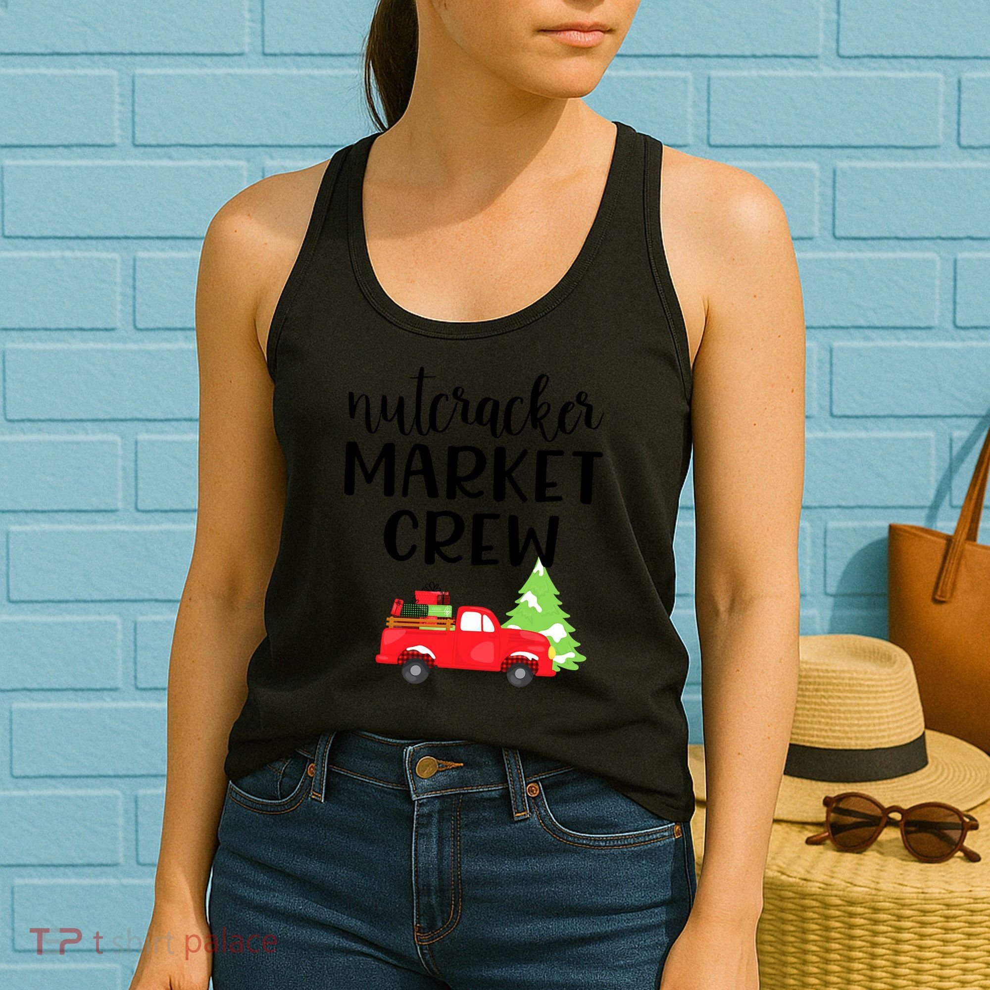Nutcracker Market Crew Matching Christmas Shopping Women's Tank Top