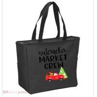 Nutcracker Market Crew Matching Christmas Shopping Tote Bag thumb 2
