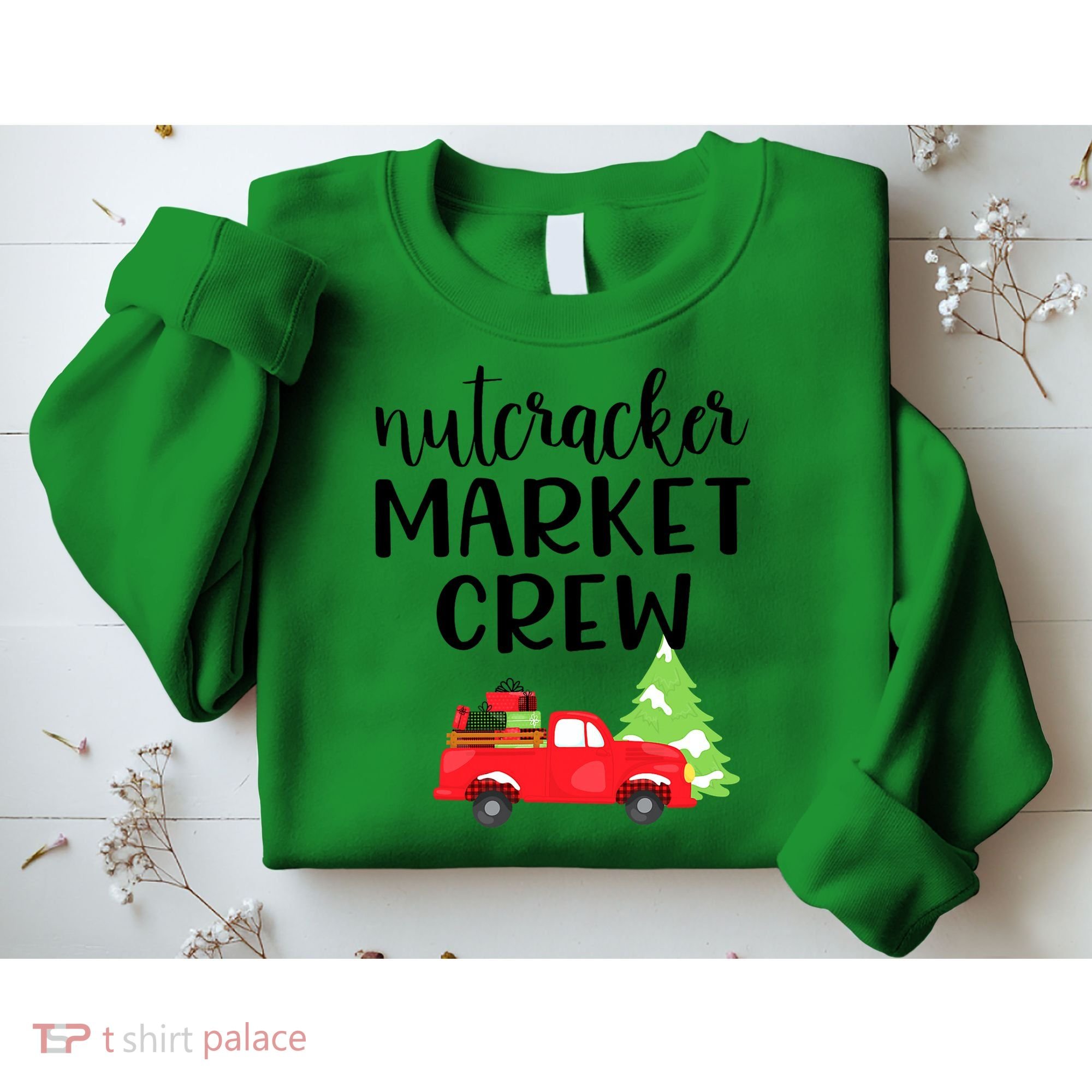 Nutcracker Market Crew Matching Christmas Shopping Sweatshirt