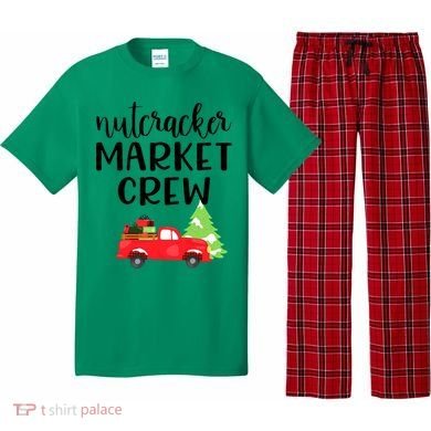 Nutcracker Market Crew Matching Christmas Shopping Pajama Set