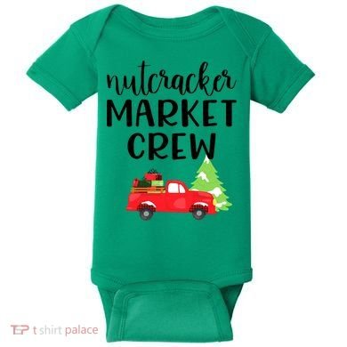 Nutcracker Market Crew Matching Christmas Shopping Baby Bodysuit