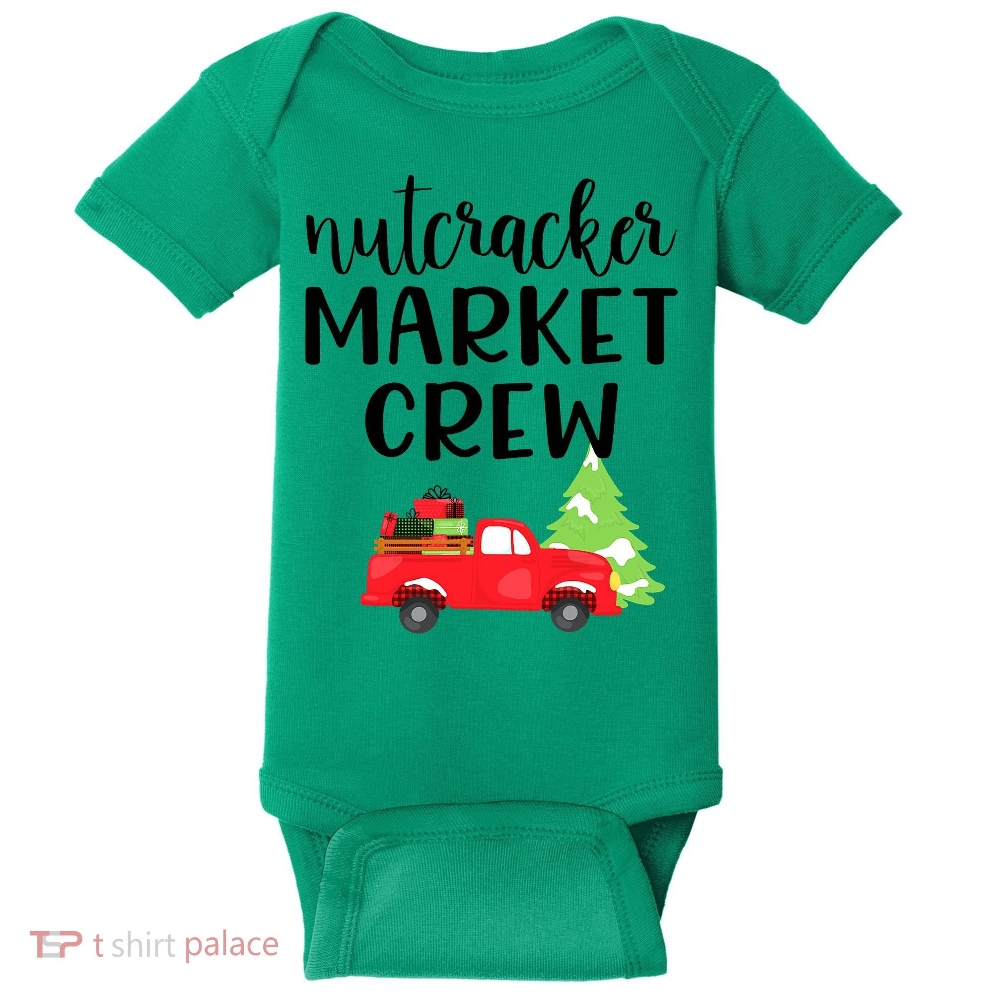 Nutcracker Market Crew Matching Christmas Shopping Baby Bodysuit