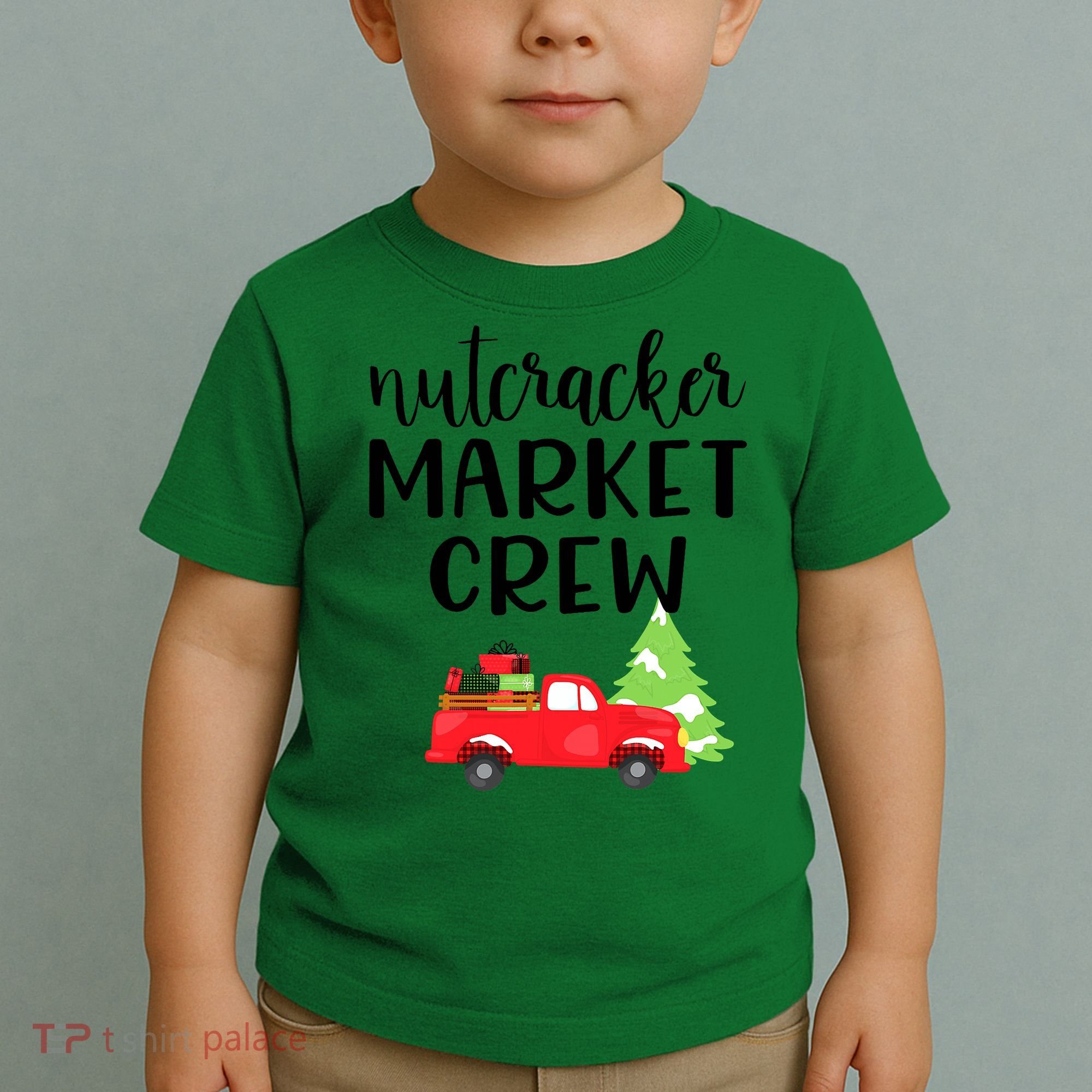 Nutcracker Market Crew Matching Christmas Shopping Toddler T-Shirt
