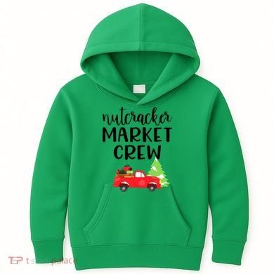 Nutcracker Market Crew Matching Christmas Shopping Kids Hoodie