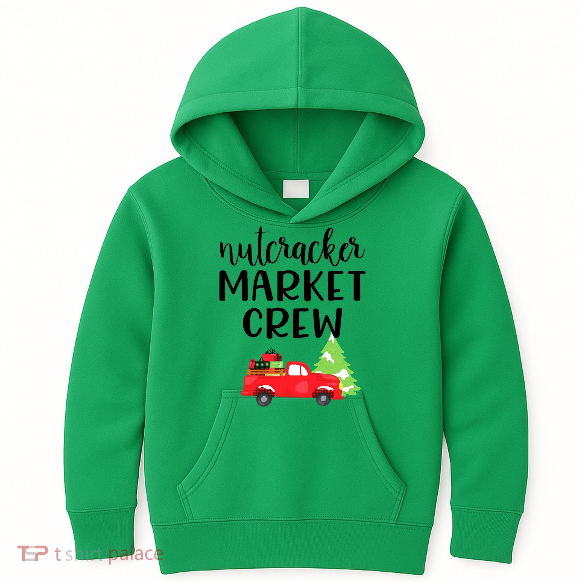 Nutcracker Market Crew Matching Christmas Shopping Kids Hoodie