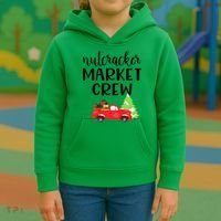Nutcracker Market Crew Matching Christmas Shopping Kids Hoodie thumb 3