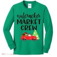 Nutcracker Market Crew Matching Christmas Shopping Kids Long Sleeve Shirt thumb 0