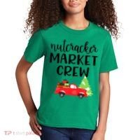 Nutcracker Market Crew Matching Christmas Shopping Kids T-Shirt thumb 2