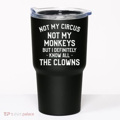 Not My Circus Not My Monkeys But I Definitely Know Nanny Tumbler