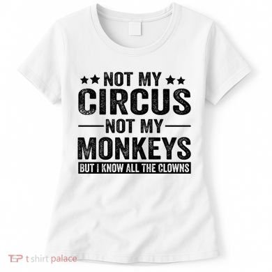 Not My Circus Not My Monkeys But I Definitely Know All The Clowns Funny Saying Women's T-Shirt