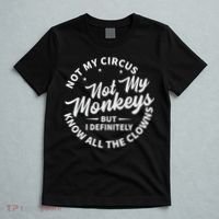 Not My Circus Not My Monkeys But I Definitely Know All The Clowns Funny Saying T-Shirt thumb 5