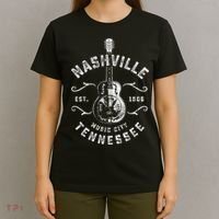 Nashville Music City Usa Gift Funny Vintage Gift T-Shirt thumb 4
