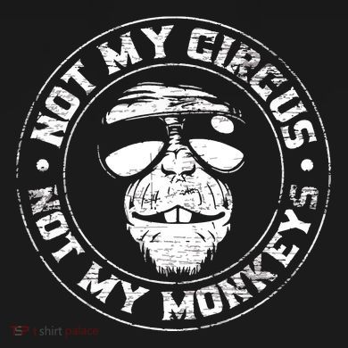 Not My Circus Not My Monkeys Toddler Zip Fleece Hoodie