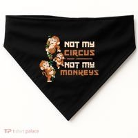Not My Circus Not My Monkeys USA-Made Doggie Bandana thumb 0