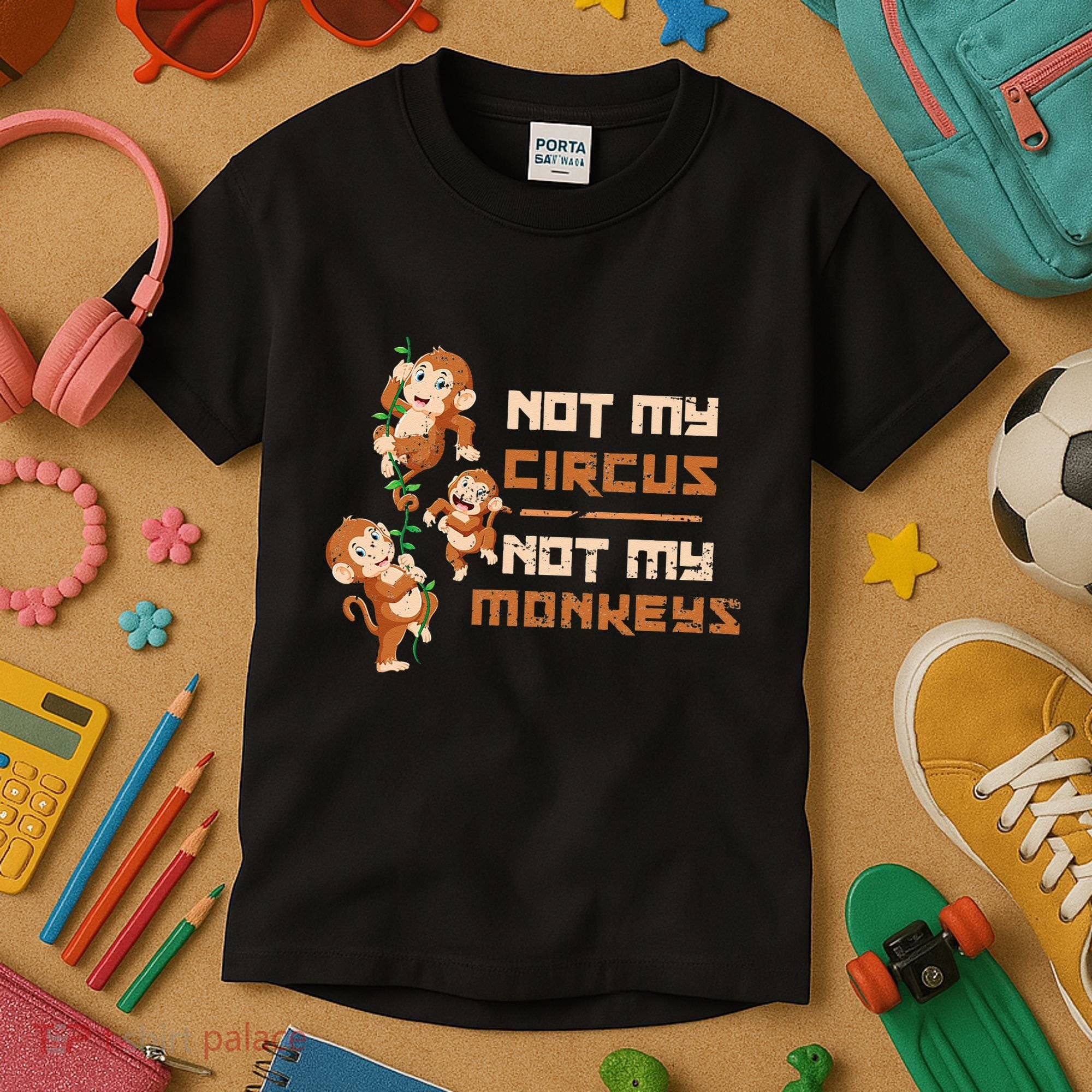 Not My Circus Not My Monkeys Kids T-Shirt