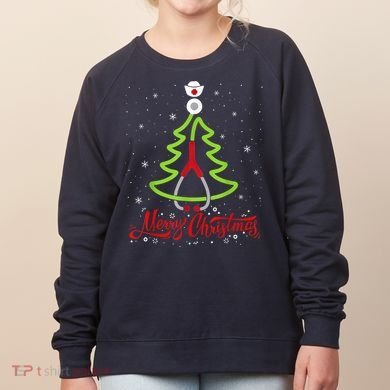 Nurse Merry Christmas Tree Stethoscope Xmas Nurse Christmas Women's Sweatshirt
