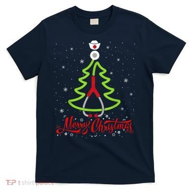 Nurse Merry Christmas Tree Stethoscope Xmas Nurse Christmas T-Shirt