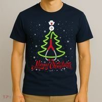 Nurse Merry Christmas Tree Stethoscope Xmas Nurse Christmas T-Shirt thumb 3