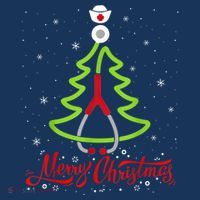 Nurse Merry Christmas Tree Stethoscope Xmas Nurse Christmas Women's Hoodie thumb 2