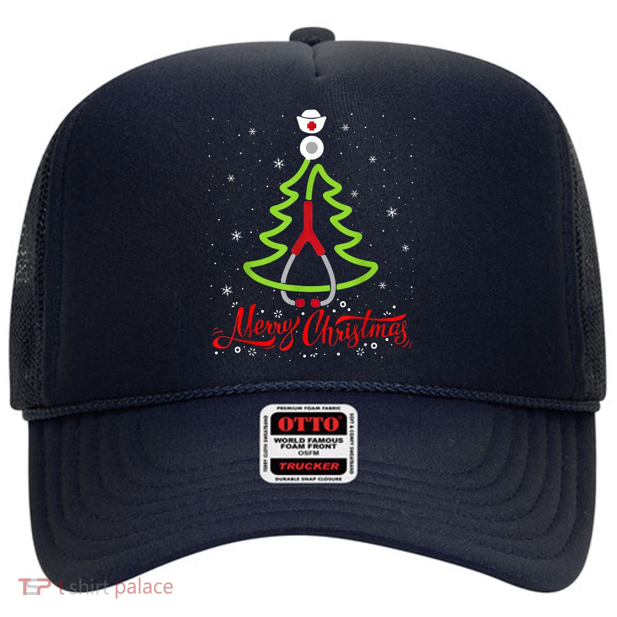 Nurse Merry Christmas Tree Stethoscope Xmas Nurse Christmas Hat