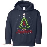 Nurse Merry Christmas Tree Stethoscope Xmas Nurse Christmas Toddler Hoodie thumb 0