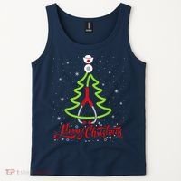 Nurse Merry Christmas Tree Stethoscope Xmas Nurse Christmas Tank Top thumb 2