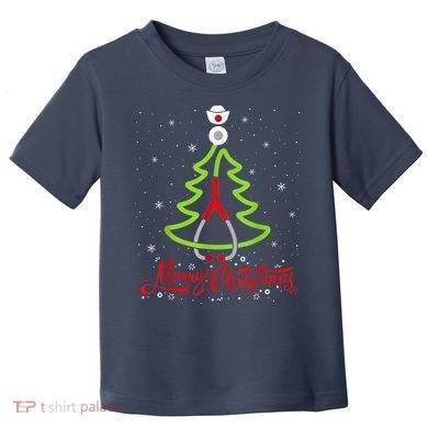Nurse Merry Christmas Tree Stethoscope Xmas Nurse Christmas Toddler T-Shirt