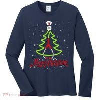 Nurse Merry Christmas Tree Stethoscope Xmas Nurse Christmas Women's Long Sleeve Shirt thumb 0