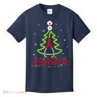 Nurse Merry Christmas Tree Stethoscope Xmas Nurse Christmas Kids T-Shirt thumb 0