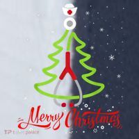 Nurse Merry Christmas Tree Stethoscope Xmas Nurse Christmas Sport-Tek Competitor United Soccer Jersey thumb 4
