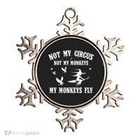 Not My Circus Not My Monkeys My Monkeys Fly Halloween Ornament thumb 0