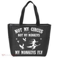 Not My Circus Not My Monkeys My Monkeys Fly Halloween Tote Bag thumb 0