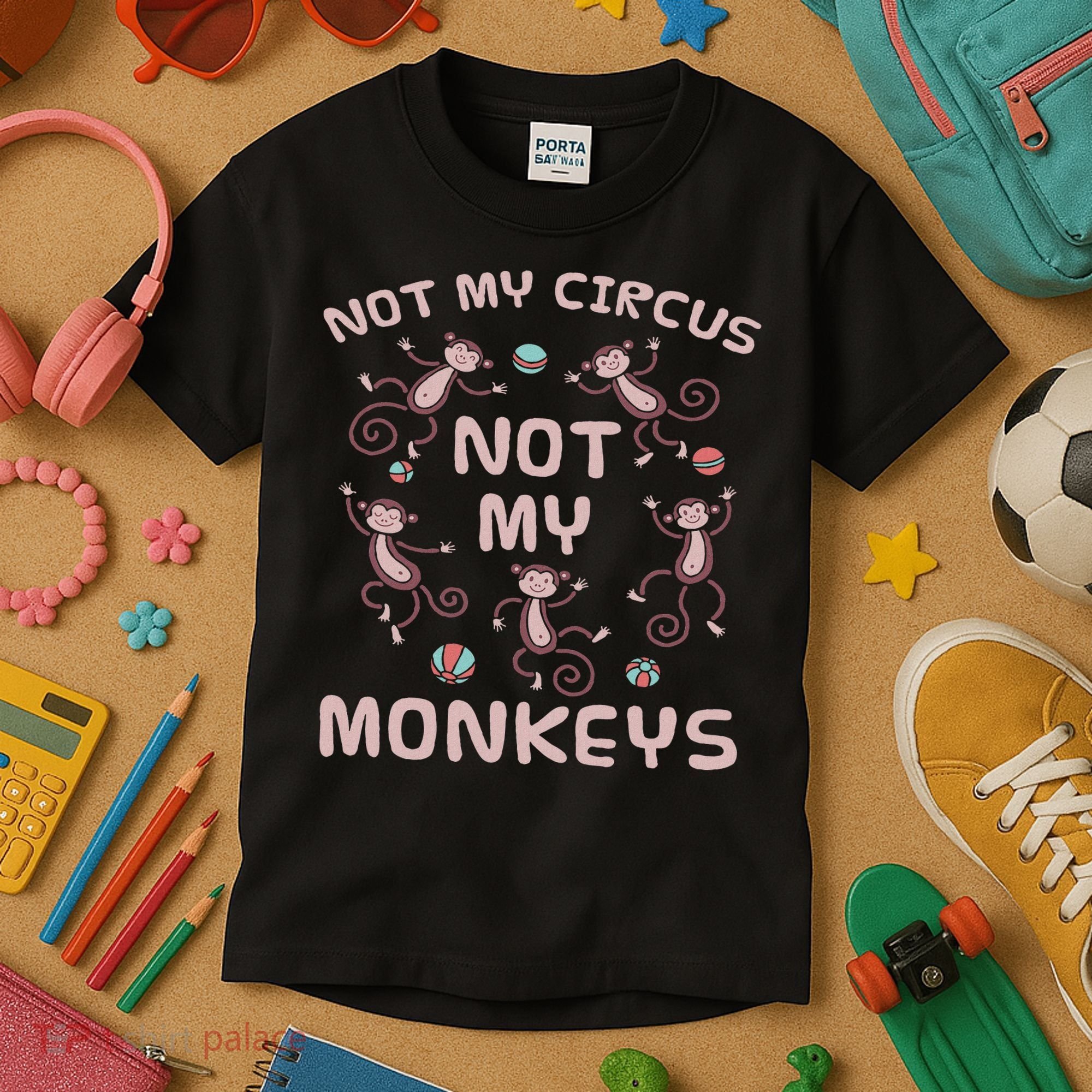 Not My Circus Not My Monkeys Kids T-Shirt