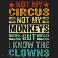 Not My Circus Not My Monkeys But I Know The Clowns Golf Towel thumb 3