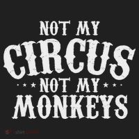 Not My Circus Not My Monkeys Funny Sarcastic Saying Hat thumb 2