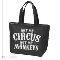 Not My Circus Not My Monkeys Funny Sarcastic Saying Tote Bag thumb 3