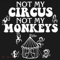 Not My Circus Not My Monkeys Carnival Staff Animal Lover Women's Tank Top thumb 5