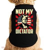 Not My Dictator Not My President Bold Political Statement Doggie Tank thumb 0