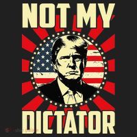 Not My Dictator Not My President Bold Political Statement Beanie thumb 2