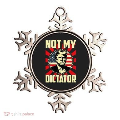 Not My Dictator Not My President Bold Political Statement Ornament