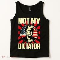 Not My Dictator Not My President Bold Political Statement Tank Top thumb 2