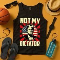 Not My Dictator Not My President Bold Political Statement Tank Top thumb 4