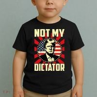 Not My Dictator Not My President Bold Political Statement Toddler T-Shirt thumb 2